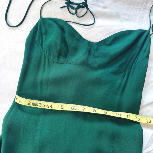Reformation Juliette Dress Emerald Green - Picture 7 of 8